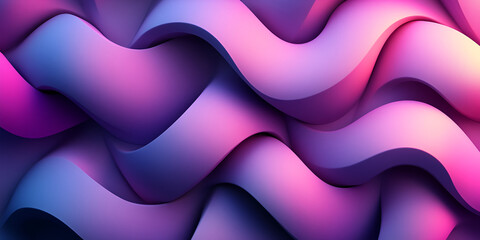 Poster - Colorful abstract waves in a dynamic pattern create a vibrant visual experience