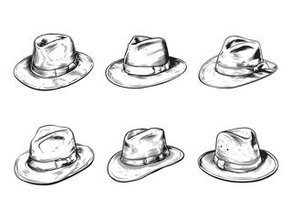 Wall Mural - Hat drawing clipart design illustration