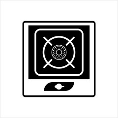 Sticker - Gas Stove Icon, Gas Burner Icon