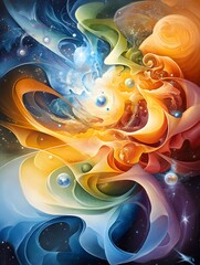 Poster - Abstract Space Painting.