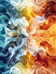 Poster - Abstract Swirling Colors.