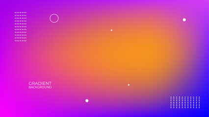 Canvas Print - Abstract blurred gradient background. Colorful smooth banner template. Mesh backdrop with bright colors. suit for banner, cover, poster, flyer, card, website, brochure. vector illustration
