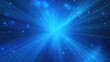 © Fang - beautiful starburst background in a blue space, detailed and realistic image