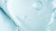 © Fang - transparent hyaluronic acid gel texture, skincare serum background, high definition image