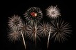 © Washburn - Vibrant Fireworks Display Against Night Sky