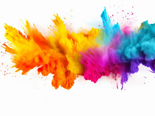 Wall Mural - colorful rainbow holi paint color powder explosion