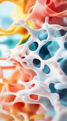 Wall Mural - Abstract Colorful 3D Shapes