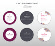 © Nipa - Circle business card unique concept with colorful mandala set design