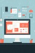 © supansa - Bookmarking system, organized management of online content, flat design