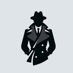 Sticker - Collection of men's fashionable menswear suit icon, logo

