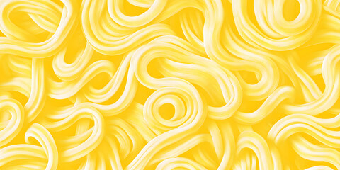 Wall Mural - Noodle Ramen Pattern background. Pasta food texture spaghetti geometric. Abstarct ramen ornament. Flat vector illustartion. Wave texture background