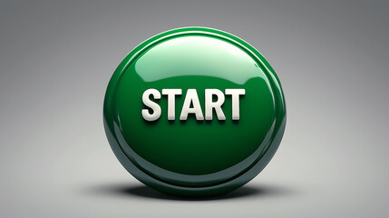 Big green button with the inscription 