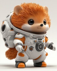 Poster - Cute Hedgehog Astronaut in Space Suit