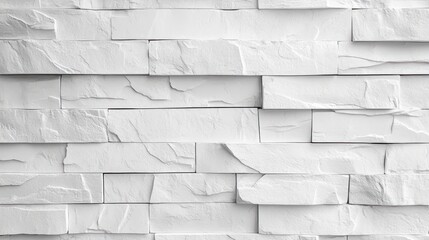 Sticker - White Stone Wall Texture