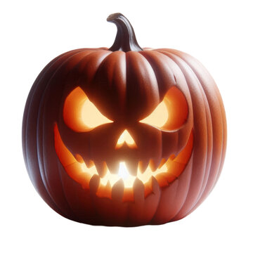 Jack-o-lantern Halloween pumpkin 3D