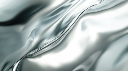 Poster - Polished silver gradient background with soft transitions and a shiny effect, ideal for high-end product photography and marketing.