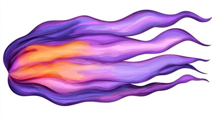 Poster - Abstract Purple and Orange Swirling Design