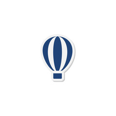 Poster - Air balloon icon isolated on transparent background