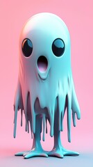 Sticker - Drippy Ghost Cartoon Character