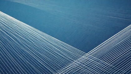 Canvas Print - abstract blue background with white lines