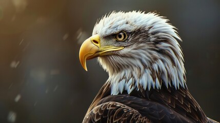 Wall Mural - Majestic Bald Eagle Portrait