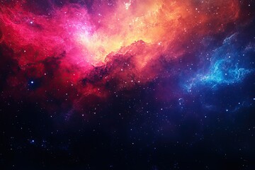 Poster - Colorful clouds in cosmos 