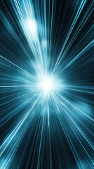 Wall Mural - A Tunnel of Light: Radiant Lines Converging into a Blazing Brilliance