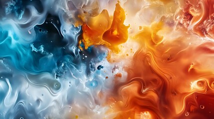 Poster - Abstract Swirling Colors.