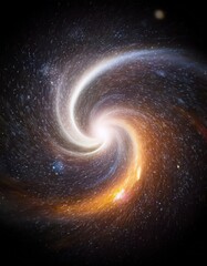 Wall Mural - background with space, celestial swirl: a colorful spiral galaxy cutout, spiral galaxy in space, spi