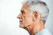 © john - profile elderly man against white background