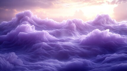 Wall Mural - Dreamy Purple Cloudscape