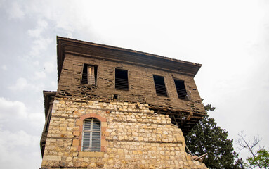 Wall Mural - collapsed ruined historical building from the earthquake in marash