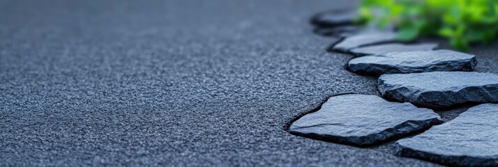 Canvas Print - Black asphalt road texture background