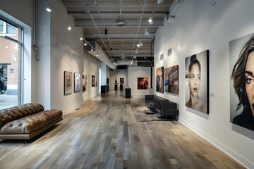 Canvas Print - interior of building