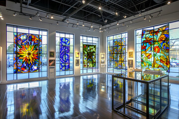 Canvas Print - interior of the building