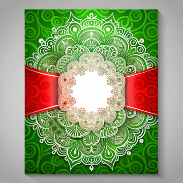 green red white colourful wedding invitation background