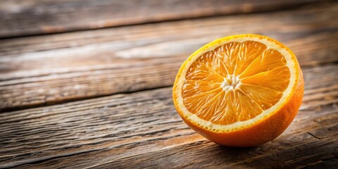 Sliced orange on a rustic wooden table, orange, wooden table, fruit, sliced, healthy, vibrant, fresh, citrus, food, natural