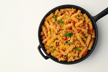 Wall Mural - A bowl of pasta with vegetables and cheese