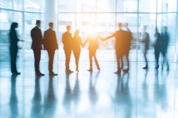 Poster - Join us for a dynamic and engaging business meeting and networking event hosted in a stylish and modern office space, designed to foster collaboration and communication among professionals