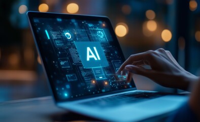 Poster - This article explores the future of Artificial Intelligence in sectors like business, focusing on its impact on automation, entrepreneurship, networking, robotics, sustainability, and transparency