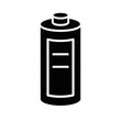 © Irina - Black and white battery vector icon for use in standard scale designs. Generative AI