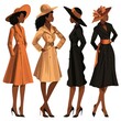 © Boomanoid - Four black women in stylish coats