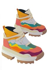 Poster - Colorful Abstract Pattern Sneakers