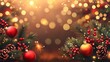 © Thanthara - Merry Christmas background christmas element Vector illustration realistic clipart bright
