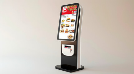 Sticker - self service terminal showing menu ready to order
