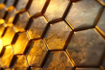 Poster - Make an exquisite and contemporary hexagonal abstract background.