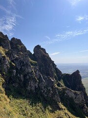 Sunny mountain hike