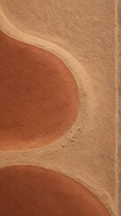 Wall Mural - Desert sand, Sand dunes in the Sahara desert, sand in the desert. Conceptual image, Red sand background texture. Red sand background texture. Red sand background, Sandstone texture background.