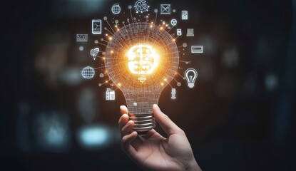 Aufkleber - Innovative Business Ideas Illuminated by Technology