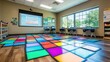 © Teko - Colorful classroom with interactive floor tiles
